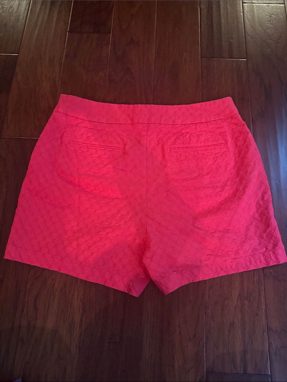 crown & ivy Hot Pink Women's Button-Front Bermuda Shorts - Picture 2 of 2